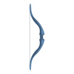 Ancient archery bow icon cartoon vector. Arrow longbow. Weapon archer