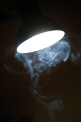 Smoke on light