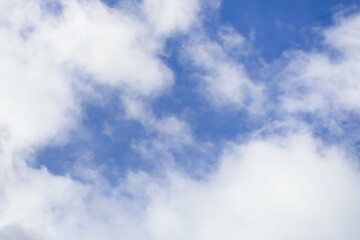 Cirrocumulus clouds in the light blue sky background