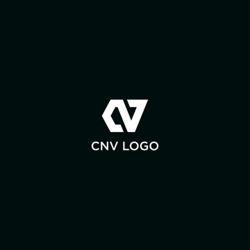 CNV INITIAL LOGO DESIGN VECTOR