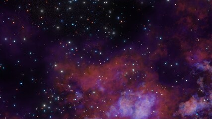 Obraz premium purple nebula