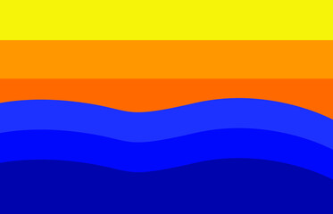 Ocean themed abstract background design