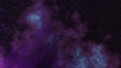 Obraz premium violet nebula
