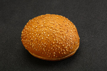 Burger bun with sesame seeds