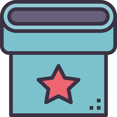 Fototapeta premium warp outline style icon