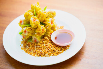 Kung Siu Mai, a famous Chinese dish called dim sum.