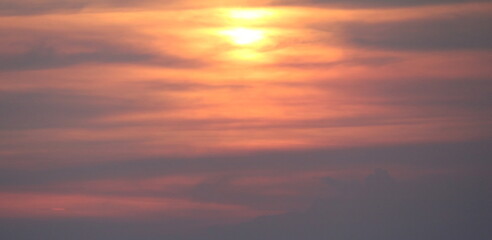 sunset over the sea