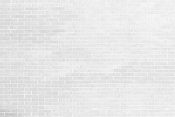 White brick wall texture background.