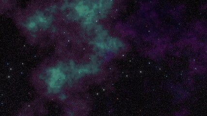 Obraz na płótnie Canvas violet nebula with stars