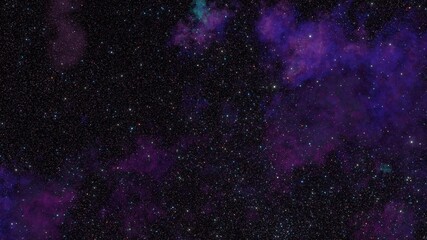 violet nebula with stars