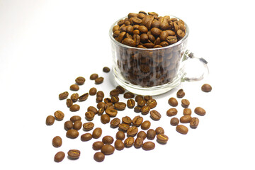 coffee beans in a cup