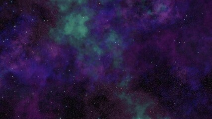 violet nebula with stars