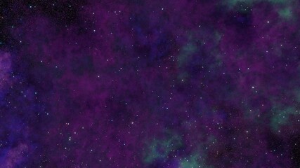 violet nebula with stars