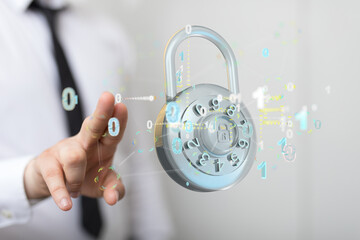Cybersecurity and information or network protection. Future technology web