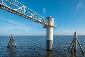 Lichtbaken Oostmahorn, Friesland Province, The Netherlands