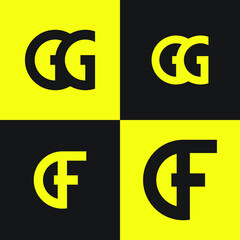 letter G combined with other letters for Logo Template vector illustration design