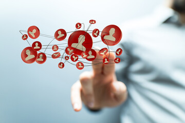 partner - organization chart team concept networking