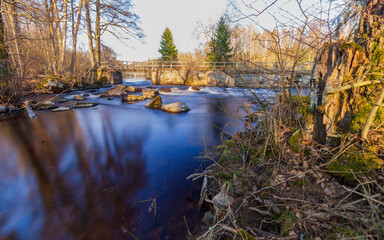 Bridge over Årån river on Årån natural reserve	