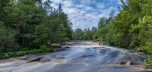 Flammafallet Waterfall near Laholm, Halland, Sweden