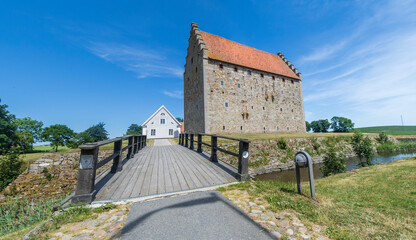 Fototapeta na wymiar The medieval castle of Glimmingehus in the Scania region of Sweden