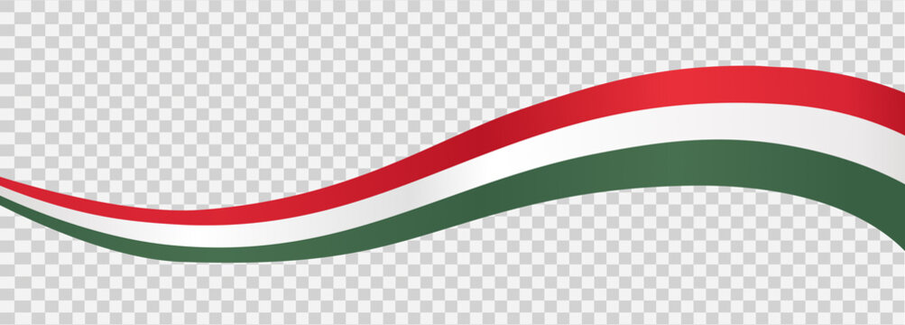 Waving flag of Hungary isolated  on png or transparent  background,Symbol of Hungary,template for banner,card,advertising ,promote, vector illustration top gold medal sport winner country