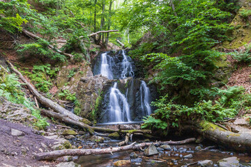Waterfall Forsakar at a natural reserve in Degeberga, Sweden
