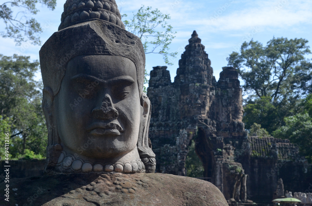 Canvas Prints Beautiful shot of Angkor Thom Krong Cambodia