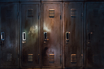 rusty old broken locker