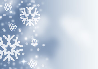 Winter design background with snowflakes for christmas card.