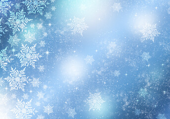 Blue abstract winter background.