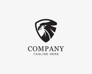 eagle logo creative design concept shield logo club team community