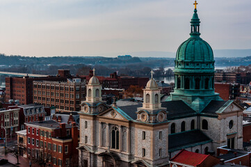 Obraz premium Photo of theCathedral of Saint Patrick, Harrisburg Pennsylvania