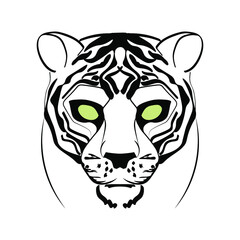 luxury background with tiger. for the design of postcards, packages, envelopes and holiday paraphernalia in 2022.