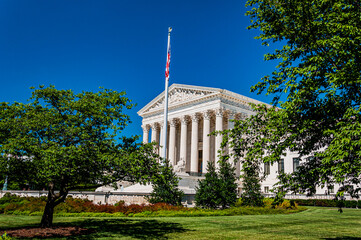 Photo of the United States Supreme Court, Washington, DC USA - obrazy, fototapety, plakaty