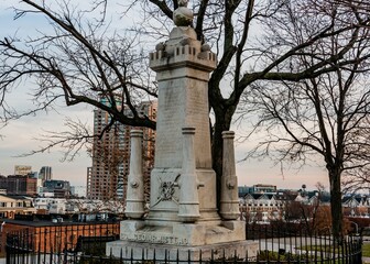 Fototapeta na wymiar Photo of Colonel George Armistead Monument, Federal Hill, Baltimore Maryland USA