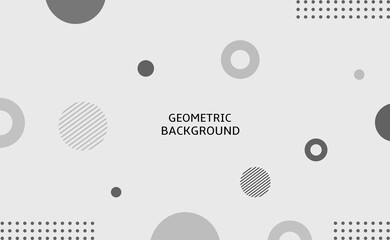 Grey abstract backgound with geometric elements design. Vector illustration.