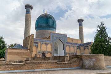 Mausoleums and madrasahs in the city of Samarkand, Uzbekistan. Place where Tamerlane and Ulykbek...