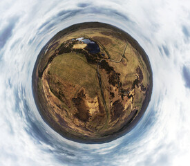 Spherical panorama from a drone
