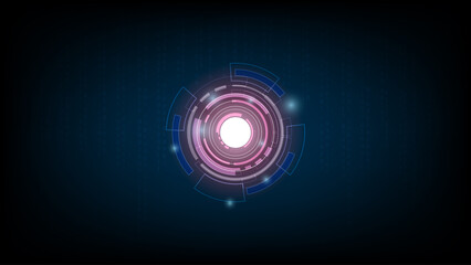 Fototapeta premium Abstract technology background circle digital hi-tech technology design. concept innovation. vector illustration.