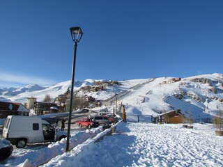 ski resort in the mountains