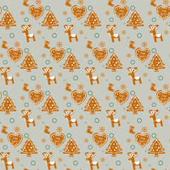 seamless pattern with leaves