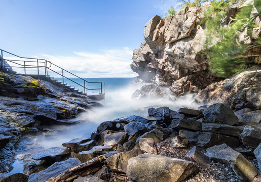 Lake V&auml;ttern at the Stocklycke harbour at Omberg park, Sweden