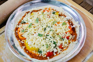 pizza before cooking