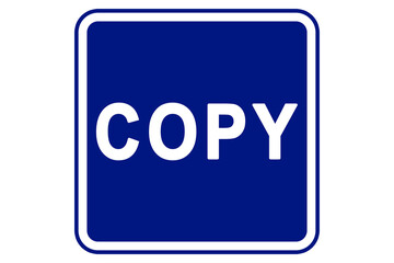 copy illustration on blue background