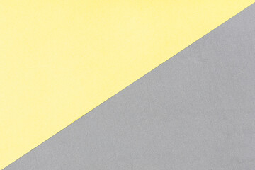 Yellow paper and grey foam sheet with diagonal texture background. Template for for text or drawing