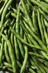 Healthy Organic Raw French Green Beans