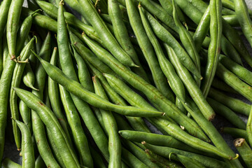 Healthy Organic Raw French Green Beans