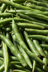 Healthy Organic Raw French Green Beans