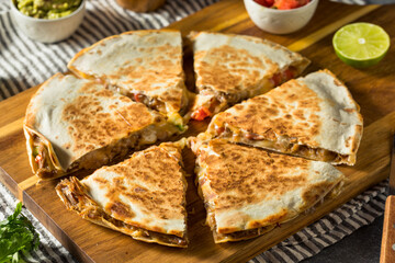 Homemade Carnitas Pork Cheesey Quesadilla
