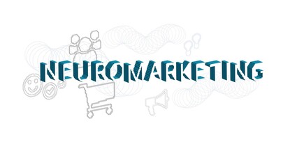 neuromarketing vector concept pixel style illustration isolated